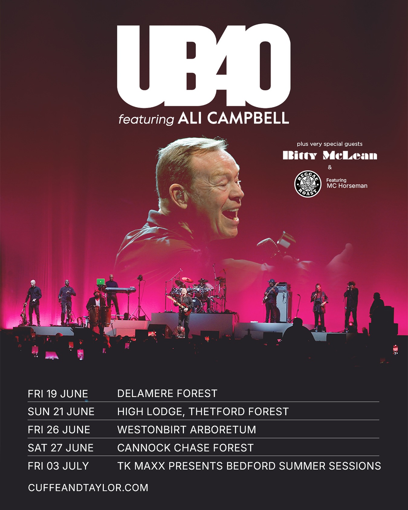UB40 featuring Ali Campbell Big Love World Tour Poster 2026